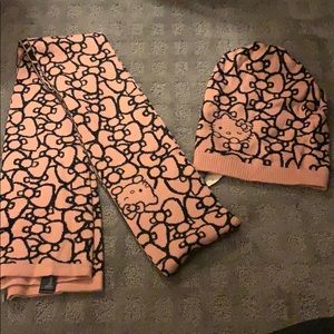 Hello kitty scarf & beanie